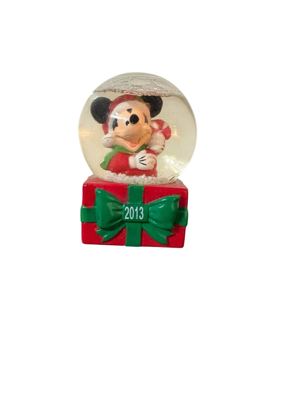 2013 Santa Mickey Mouse Snow Globe JC Penny Exclusive